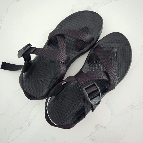 Chaco Z/2 Single Strap Toe Loop Adjustable Sandals Water Hiking Womens Black 8 - Picture 2 of 7